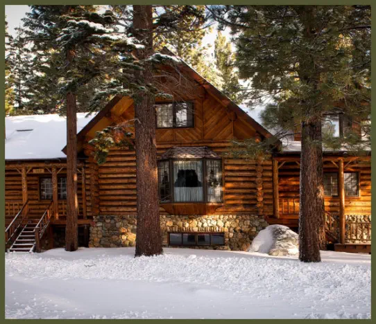 vacation home in winter
